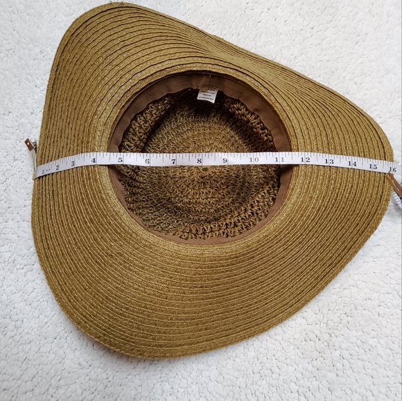 Oversized Floppy Hat Brim With Ribbon - Picture 3 of 4